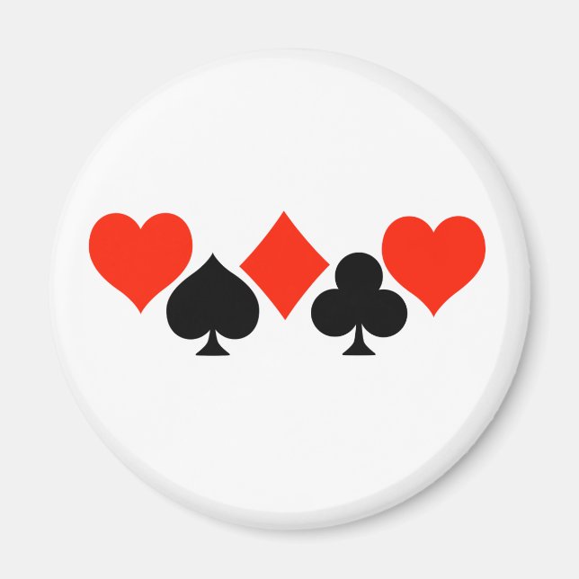 Aimant Symboles de carte (Devant)