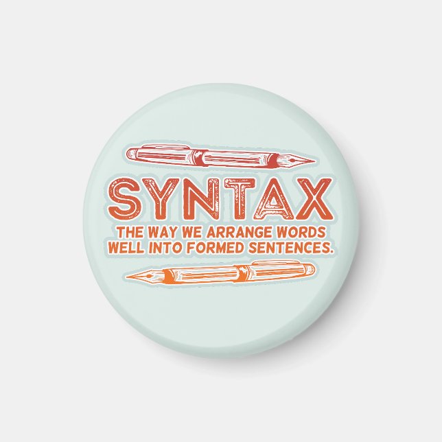 Aimant Syntaxe Funky Structure de la phrase Grammaire (Devant)