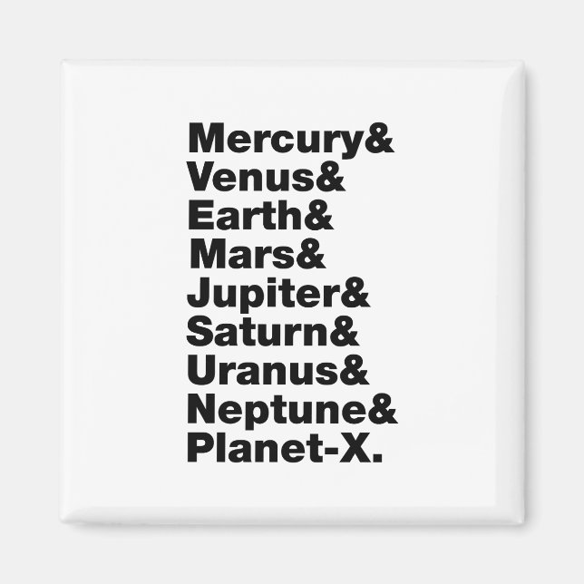 Aimant Système solaire (Devant)