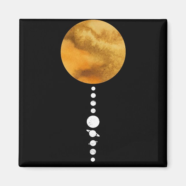 Aimant Système solaire minimal (Devant)