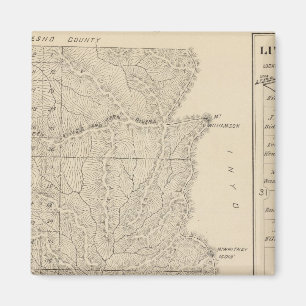 Aimant T1417S R3235E Carte de la section du comté de Tul