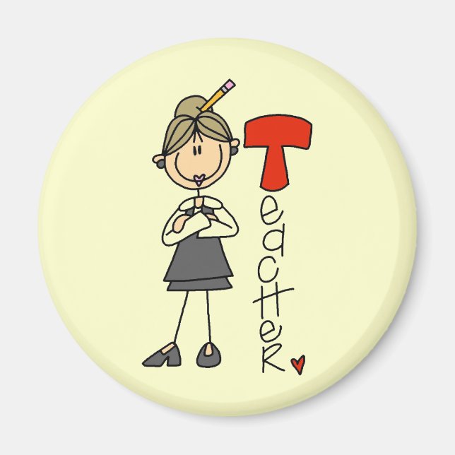 Aimant T est pour enseignant (Devant)