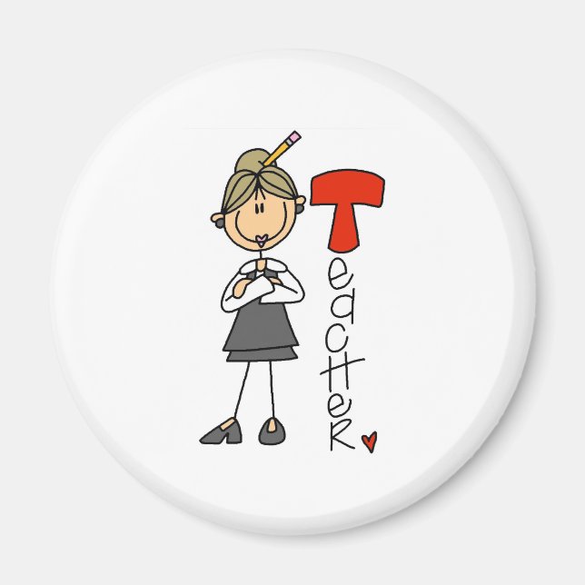 Aimant T est pour enseignant (Devant)