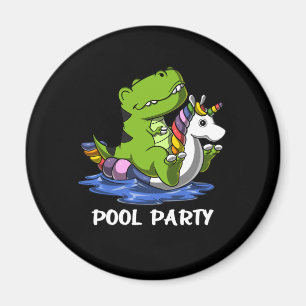 Aimant T-Rex Dinosaur équitation Unicorn Float Pool Party