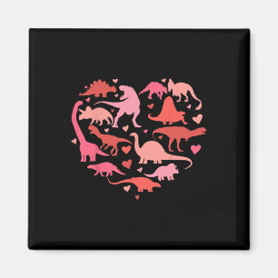 Aimant T Rex Dinosaure Amour Coeur Saint Valentin Garçon