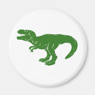 Aimant T rex dinosaure - Choisissez la couleur arrière -