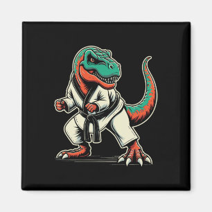 Aimant T-rex dinosaure karaté taekwondo arts martiaux