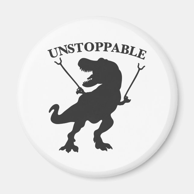 Aimant T-rex non stoppable - Choisir la couleur arrière - (Devant)