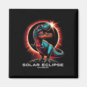 Aimant T-rex Solar Eclipse Wears Sungles 8 avril 2024