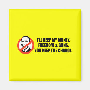 Aimant T-shirt anti-Obama - Vous gardez le changement