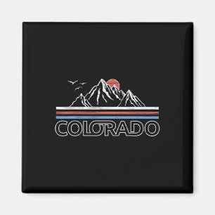 Aimant T-shirt Colorado Montagne Drapeau de l'État Montag