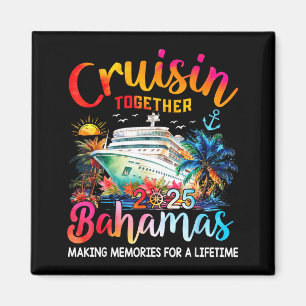 Aimant T-shirt Croisière en Famille aux Bahamas 2025 Crui