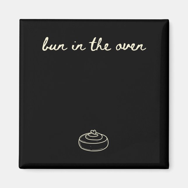 Aimant T-shirt de déclaration de grossesse mignon, petit  (Devant)