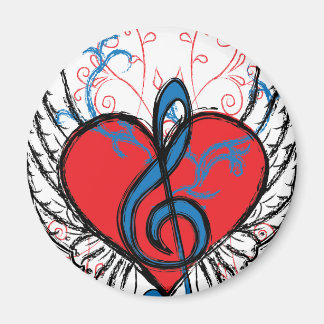 Aimant t-shirt de musique