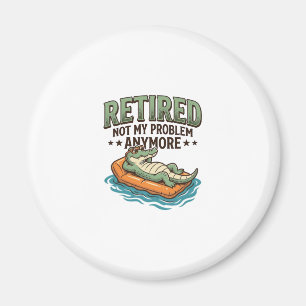 Aimant T-shirt de vacances d'alligator retiré pas mon pro