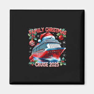 Aimant T-shirt de vacances de Noël en croisière familiale