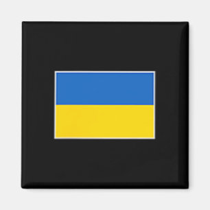 Aimant T Shirt Drapeau Ukraine Femmes Hommes Poitrine Gau