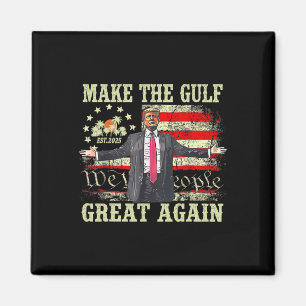 Aimant T-shirt drôle de Trump Faire du Golfe encore plus