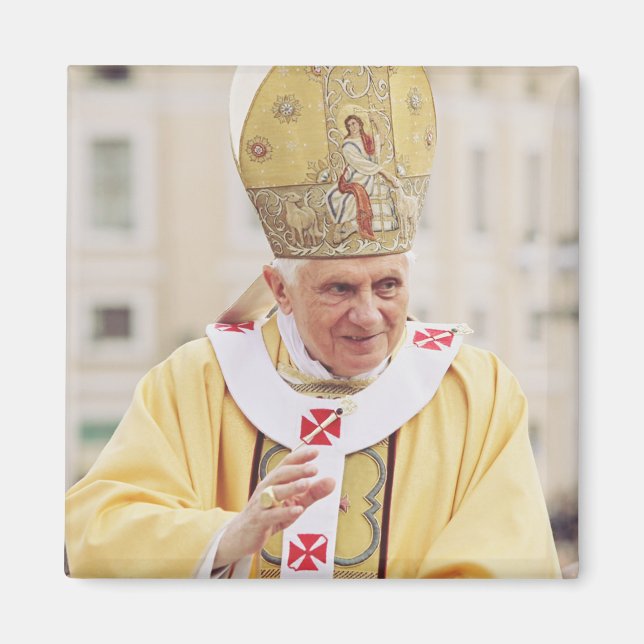 Aimant T-shirt du pape Benoît XVI (Devant)