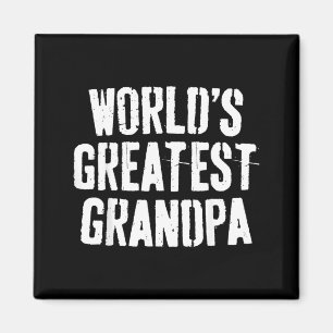 Aimant T-shirt du plus grand papy du monde Papa Hommes Fê