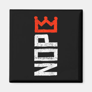 Aimant T-shirt femme Non aux Rois Panneau de protestation