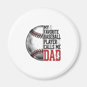 Aimant T-Shirt Graphique Gravure Vintage Papa Baseball_1