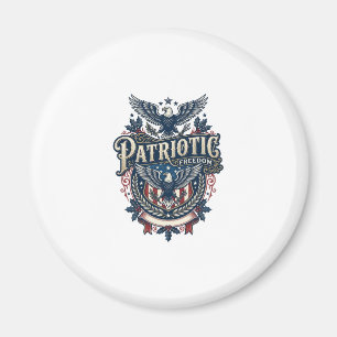 Aimant T-shirt graphique vectoriel de Noël patriotique (2