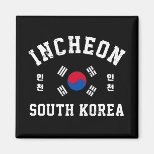 Aimant T-Shirt Incheon Corée du Sud