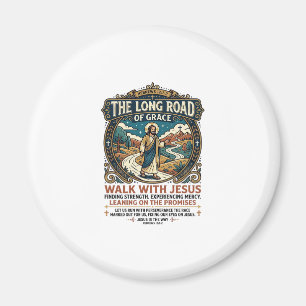 Aimant T-Shirt Jésus Camionneur Long Trajet Inspirant Fai