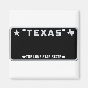 Aimant T-shirt Plaque de licence Texas