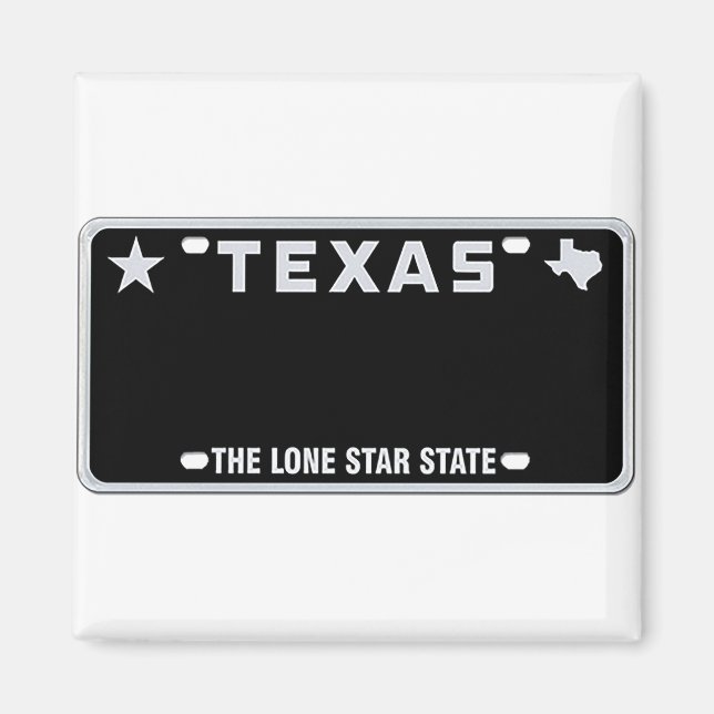 Aimant T-shirt Plaque de licence Texas (Devant)