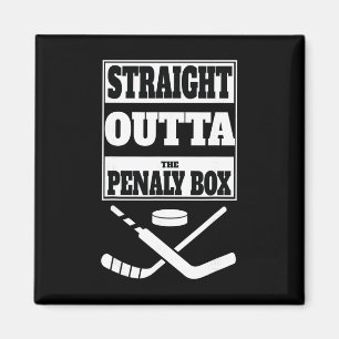 Aimant T-shirt Straight Outta Penalty Box – Drôle de hock