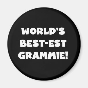 Aimant T-shirts blanc et cadeaux du Meilleur-est Grammie 