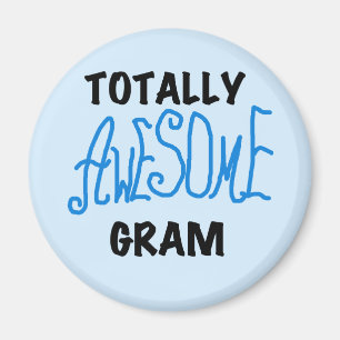 Aimant T-shirts bleus et cadeaux de gramme totalement