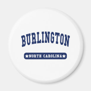 Aimant T-shirts de style Burlington North Carolina Colleg