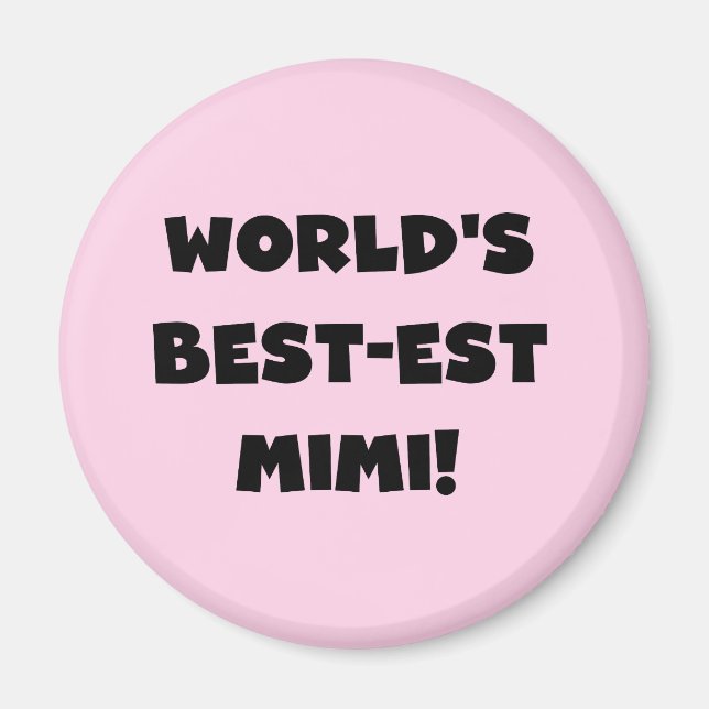 Aimant T-shirts et cadeau noirs des textes Mimi du (Devant)