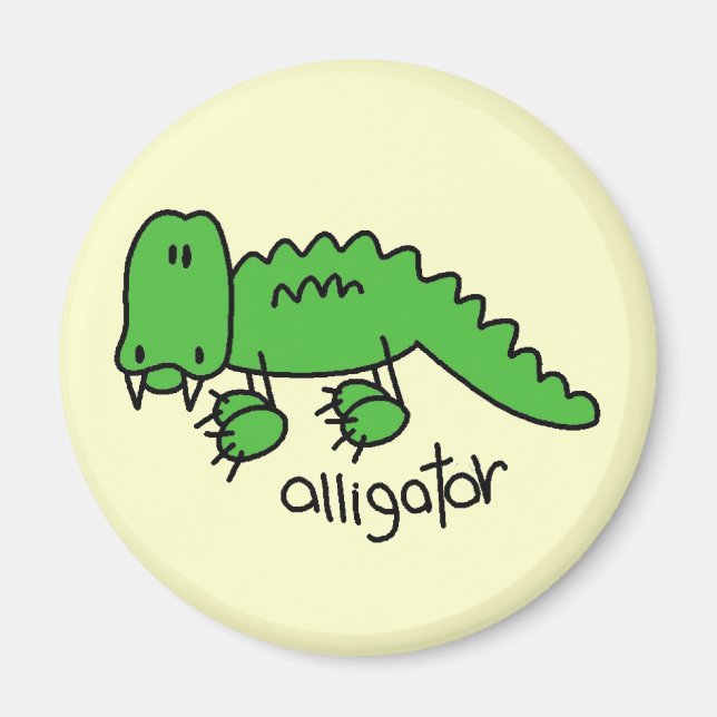 Aimant T-shirts et cadeaux Alligator (Devant)