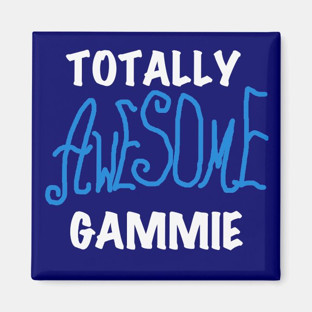 Aimant T-shirts et cadeaux bleus totalement (Devant)