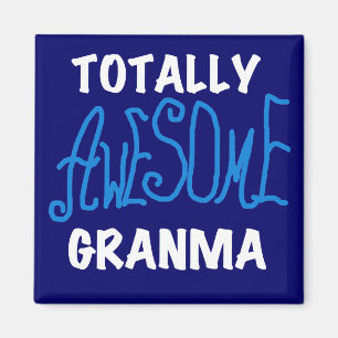 Aimant T-shirts et cadeaux bleus totalement