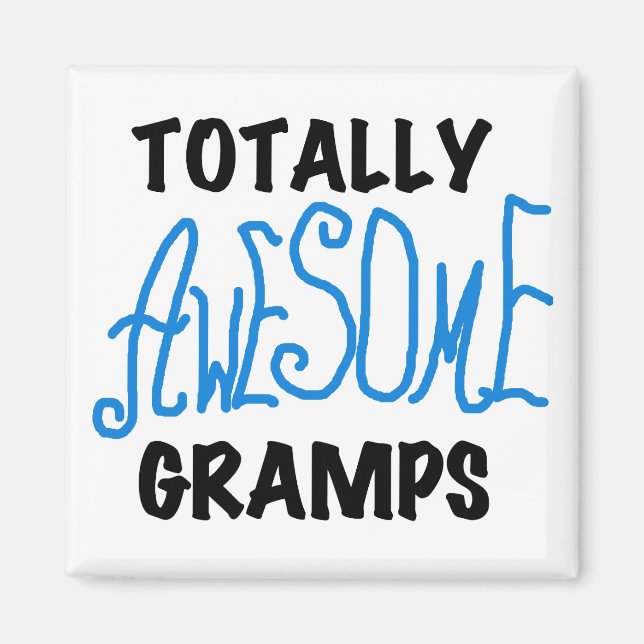 Aimant T-shirts et cadeaux Blue Totally Awesome Gramps (Devant)