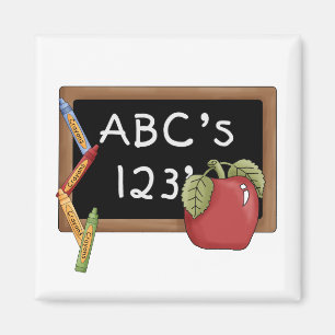 Aimant T-shirts et cadeaux d'Abcs 123s