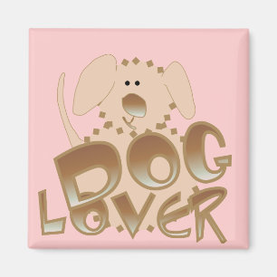Aimant T-shirts et cadeaux d'amoureux des chiens de Brown