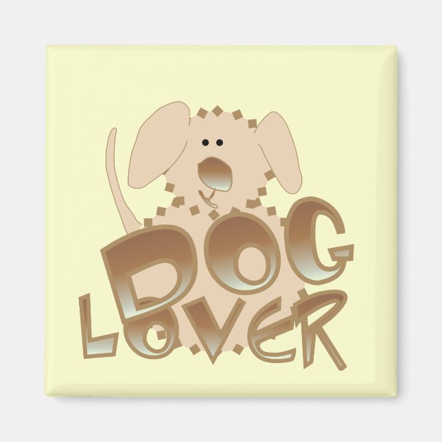 Aimant T-shirts et cadeaux d'amoureux des chiens de Brown (Devant)