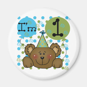 Aimant T-shirts et cadeaux d'anniversaire d'ours de