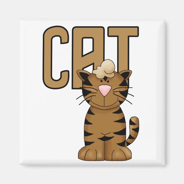 Aimant T-shirts et cadeaux de chat (Devant)