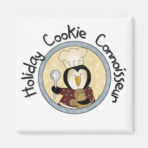 Aimant T-shirts et cadeaux de Cookie Penguin Connoisseur
