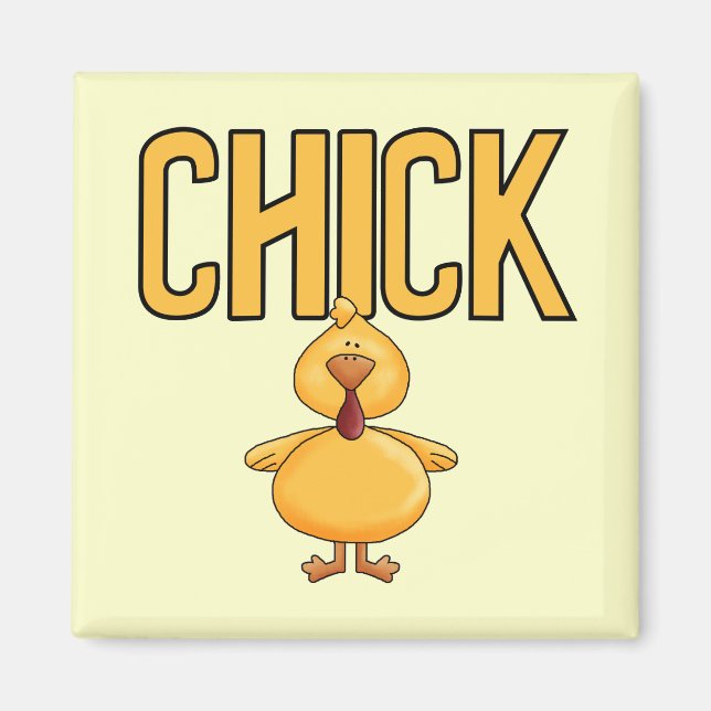 Aimant T-shirts et cadeaux de poussin (Devant)