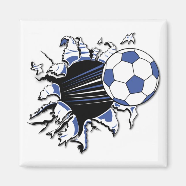 Aimant T-shirts et cadeaux de Soccer Burst (Devant)