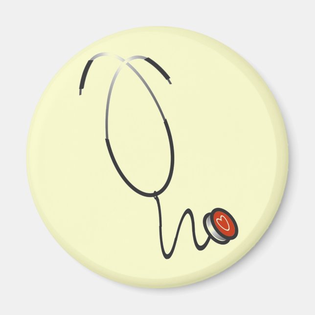 Aimant T-shirts et cadeaux de stéthoscope (Devant)