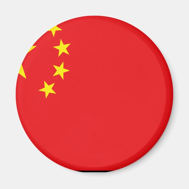 Aimant T-shirts et cadeaux du Drapeau chinois (Devant)